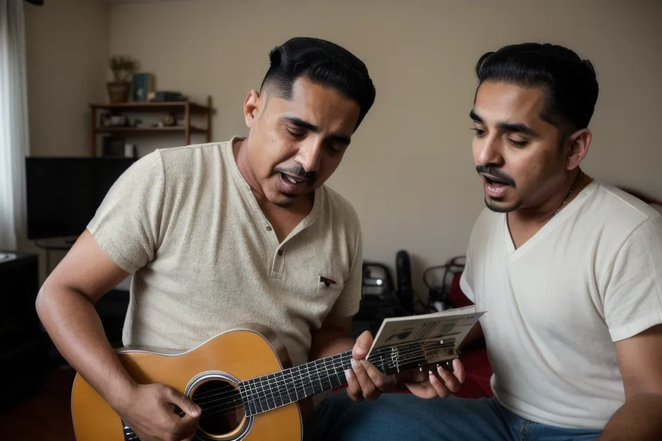Atril de música en un ensayo de coro parroquial, aprender a cantar de adulto